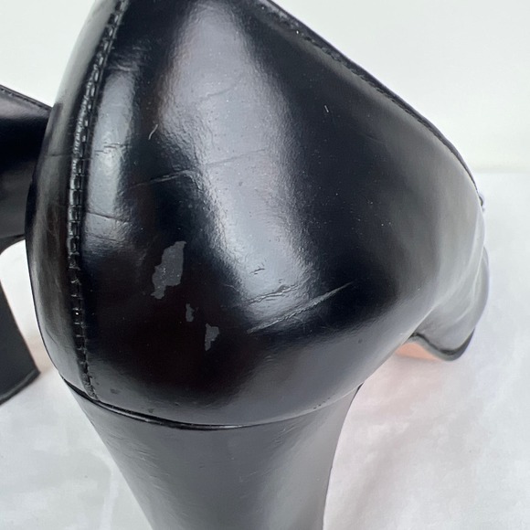 Salvatore Ferragamo Black Bow Embellished Block Heel Pumps - Picture 10 of 14